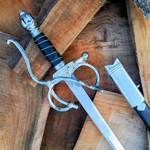 Handmade The Legend of Zorro Rapier sword Replica with scabbard Stainless steel sword | Collectible | Gifting Sword |