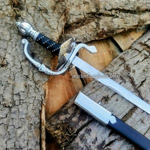 Handmade The Legend of Zorro Rapier Sword replica Stainless steel sword with scabbard | Collectible | Gifting Sword | decorative