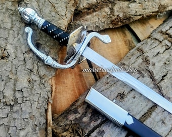 Handmade Zorro Rapier Sword Replica: Stainless Steel Collectible with Scabbard