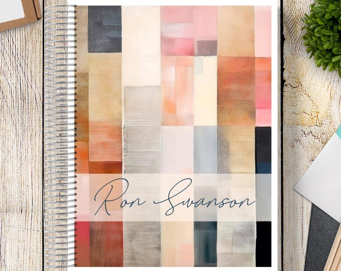 2025-2026 Custom MONTHLY Planner -- Peaceful Patchwork