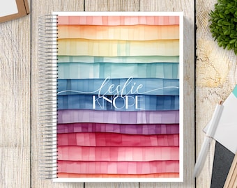 2025-2026 Custom MONTHLY Planner -- Living Shingle Rainbow