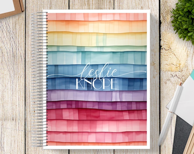 2025-2026 Custom MONTHLY Planner -- Living Shingle Rainbow