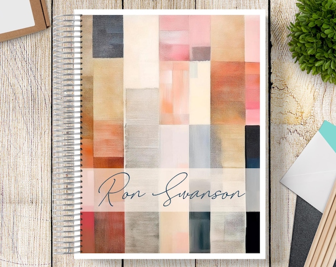 2025-2026 Custom Monthly-Weekly Planner -- Peaceful Patchwork