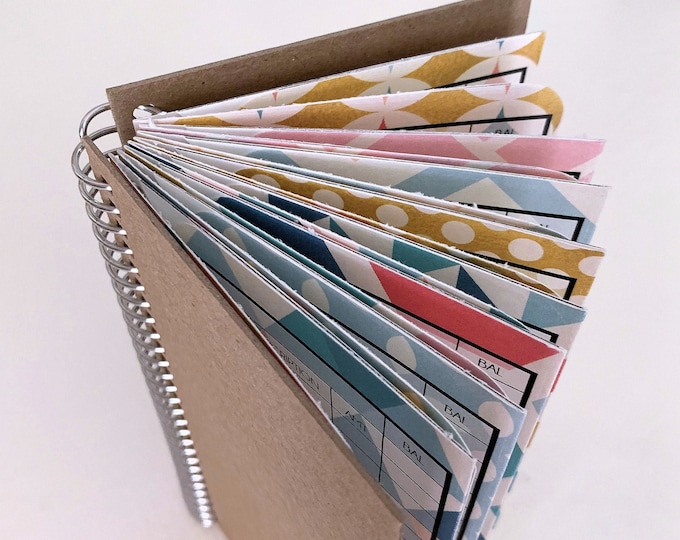 NEW!! Money Envelope Wallet | Cash Envelope System | Money Envelope Book -- Touch of Gold