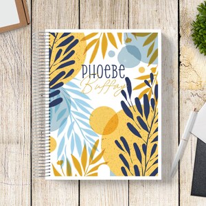 2025-2026 Custom Monthly-Weekly Planner -- Modern Floral 3