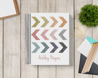 2023-2024 Custom Monthly-Weekly Planner -- Glitter Arrows