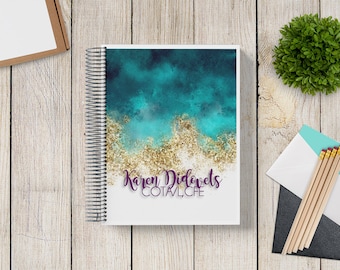 2025-2026 Custom Monthly-Weekly Planner -- Sand and Sea