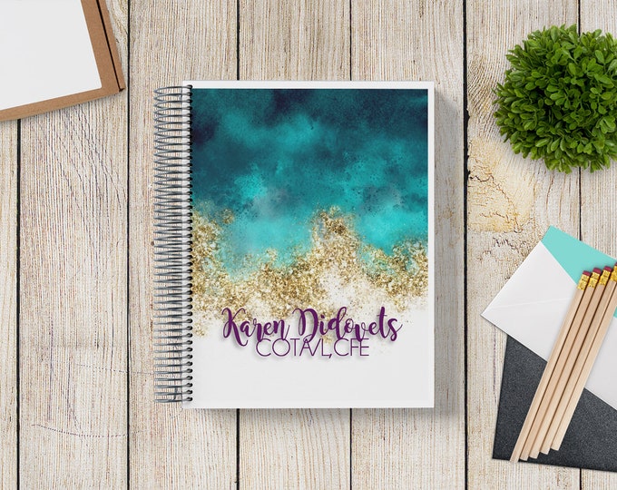 2025-2026 Custom Monthly-Weekly Planner -- Sand and Sea