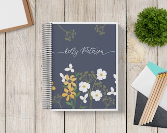 2023-2024 Custom Monthly-Weekly Planner -- Wildflowers