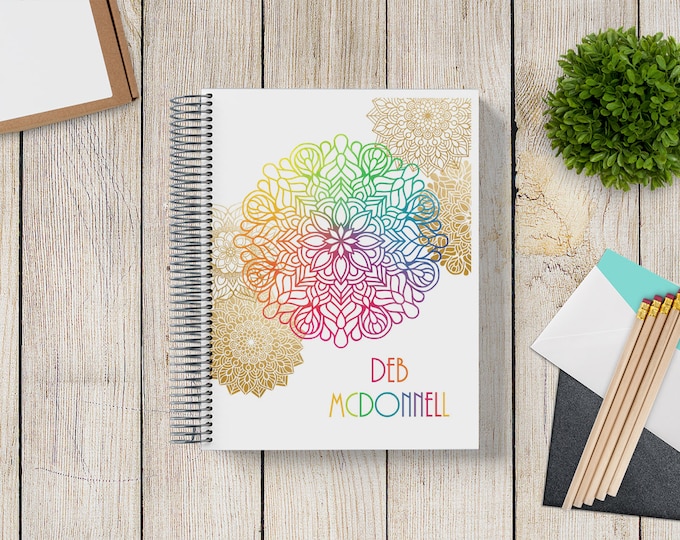 2023-2024 Custom MONTHLY Planner -- Mandalas