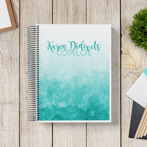 2025-2026 Custom Monthly-Weekly Planner -- Ombre Watercolor