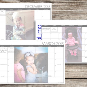 2023-2024 Custom Desk Calendar, Desk Pad, Blotter Calendar, Academic Calendar Your Picture Here, CHOOSE YOUR DATES image 2