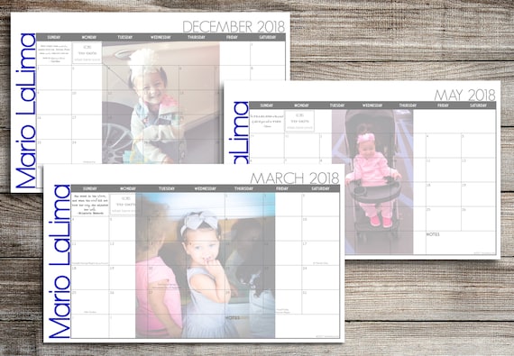 Custom Desk Calendar Desk Pad Blotter Calendar Academic | Etsy