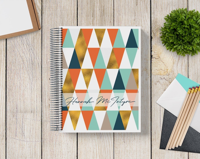 2025-2026 Custom Monthly-Weekly Planner -- Golden Triangle