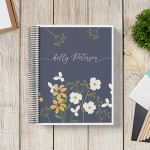 2025-2026 Custom MONTHLY Planner -- Wildflowers