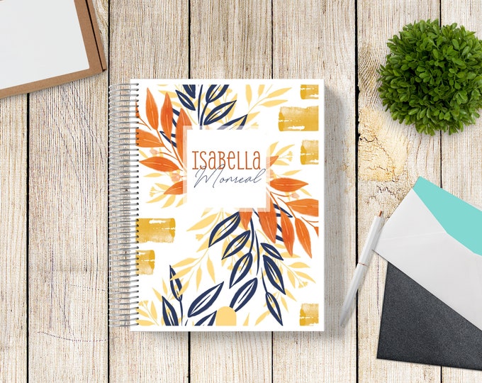 NEW! 2024-2025 Custom Monthly-Weekly Planner -- Modern Floral 2