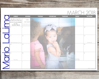 2023-2024 Custom Desk Calendar, Desk Pad, Blotter Calendar, Academic Calendar -- Your Picture Here, CHOOSE YOUR DATES