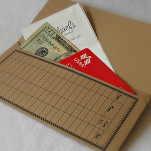 Money Envelope, Debit Card Balance Tracker, Receipt Holder, Stocking Stuffer the Solids image 7