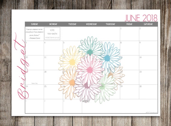 Custom Desk Calendar Desk Pad Blotter Calendar Academic Etsy