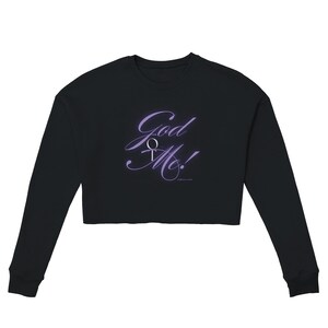 God Got Me – cropped fleecetrui voor dames