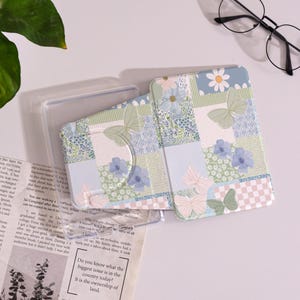 Fresh Butterfly Plaid Magnetic Detachable Kindle Case for PaperWhite 12/11/10th,Kindle Colorsoft 7",MagSafe Clear Kindle Cover,Gift for Her