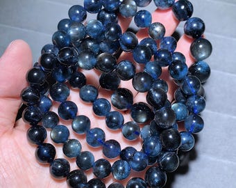AAA Starry Aquamarine Bracelet** - Rare **Devil Blue** Natural Gemstone - **March Birthstone Jewelry** - Healing Soothing Stone Gift for Her