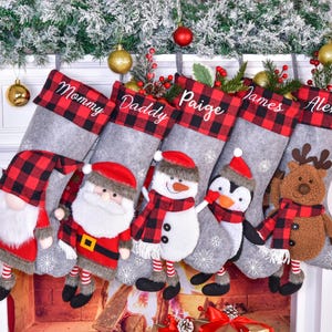 Personalized Christmas Stockings,Personalize stocking,Velvet stocking,Embroidered Stocking,Applique stocking,Holiday Stocking,Red Stocking