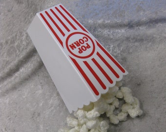 Movie Popcorn Container for Decoration Medium Red