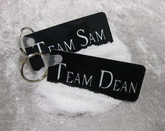 SET - Team Sam & Team Dean Supernatural TV series keychains