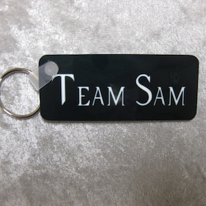 Team Sam Supernatural TV series SINGLE-design keychain