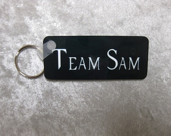 Team Sam Supernatural TV series SINGLE-design keychain