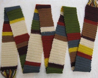 Ready to Ship - Tom Baker Who-vian scarf - abridged version