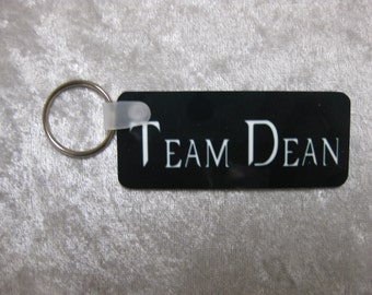 Team Dean Supernatural TV series SINGLE-design keychain