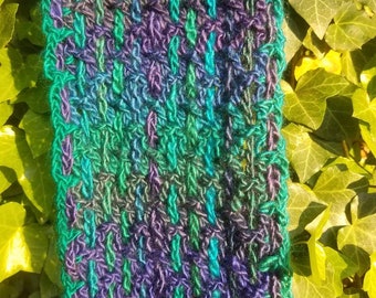 Custom Woven-Crochet Scarf in color of your choice - Made to Order