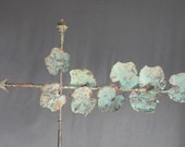 Artisan Copper Weathervane with antique color by Jessica da Costa for Rooftop, Yard, Torret, Gazebo, Wine tasting room, or Greenhouse
