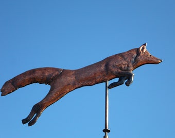 Leaping Fox copper Weathervane