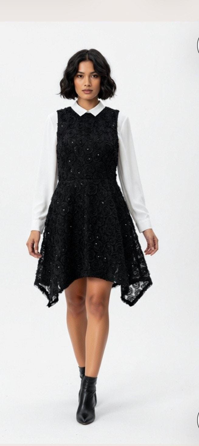 knee length dresses for ladies Sequin Tiered Dress