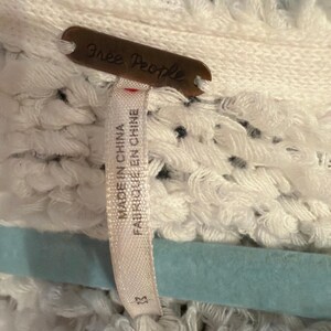 Free People Ivory Bell Sleeve Sweater Soft Slouchy Comfort Pullover Size S/M CreamCoastal image 3