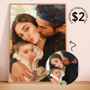 Custom Portrait, Couple Drawing, Personalized Illustration, Boyfriend Gift, Personalized Gift For Him/Her, Custom Hand-Drawn Portrait