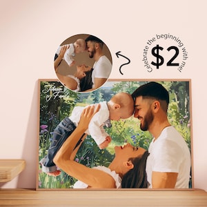 Custom Portrait, Couple Drawing, Personalized Illustration, Boyfriend Gift, Personalized Gift For Him/Her, Custom Hand-Drawn Portrait