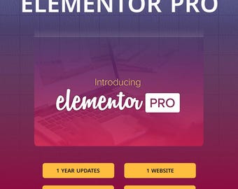 Elementor Pro – 1 Year Official License Activation for WordPress
