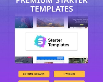 Plus de 300 modèles Premium Starter – Activation officielle de la licence pour WordPress