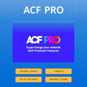 ACF Pro Lifetime License Activation | Official & Safe | WordPress Plugin