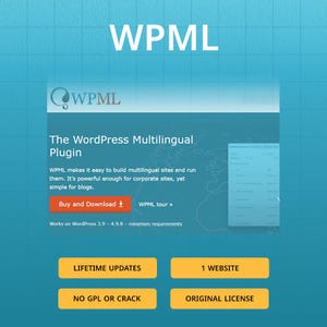 WPML Multilingual CMS – Official License Activation | WordPress Translation Plugin | Multilingual Website & WooCommerce