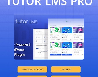 Tutor LMS Pro – Activation de la licence à vie | Plugin WordPress pour système de gestion de l'apprentissage (LMS)