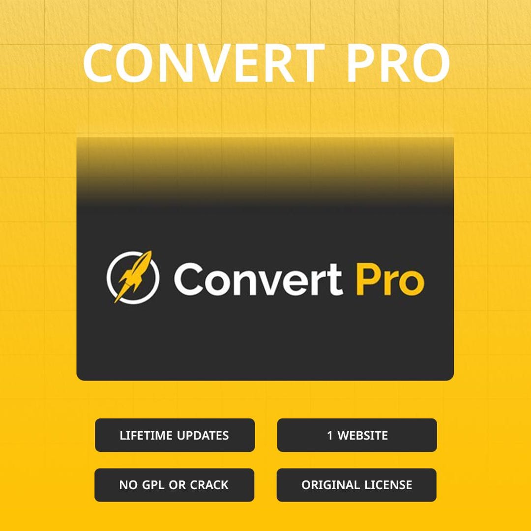 Convert Pro – Official License Activation for Wordpress - Etsy