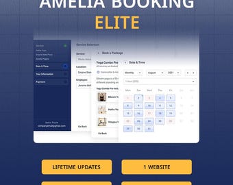 Amelia Booking Elite – Official License Activation | WordPress Appointment & Event Booking Plugin
