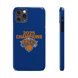 Etui na telefony New York Knicks 2025 Champions Slim | Odzież dla fanów koszykówki, akcesoria sportowe, prezent dla niego, świętowanie sportu