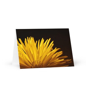 Radiant Bloom – Gelbe Chrysantheme Grußkarte