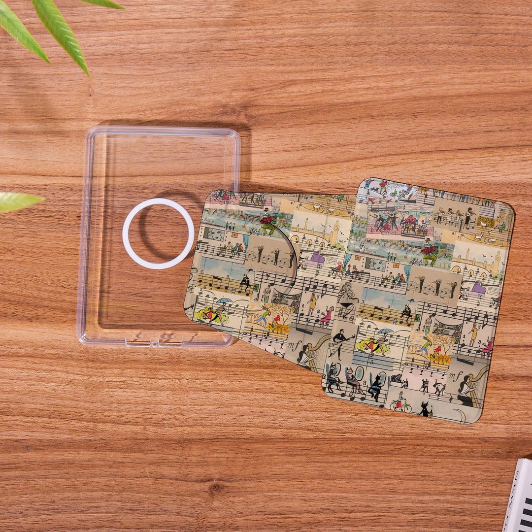 Vintage Music Collage Magnetic Detachable Kindle Case for Paperwhite 12 ...